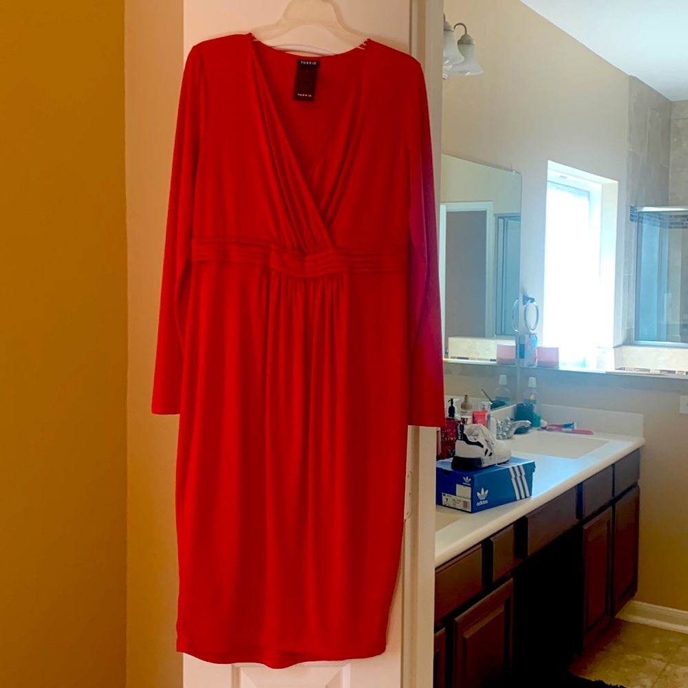 Red torrid dress, nwt